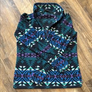 Eddie Bauer Patterned Women's Quarter Zip (Small)